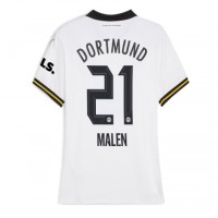 Maglia Calcio Borussia Dortmund Donyell Malen #21 Terza Divisa Donna 2024-25 Manica Corta